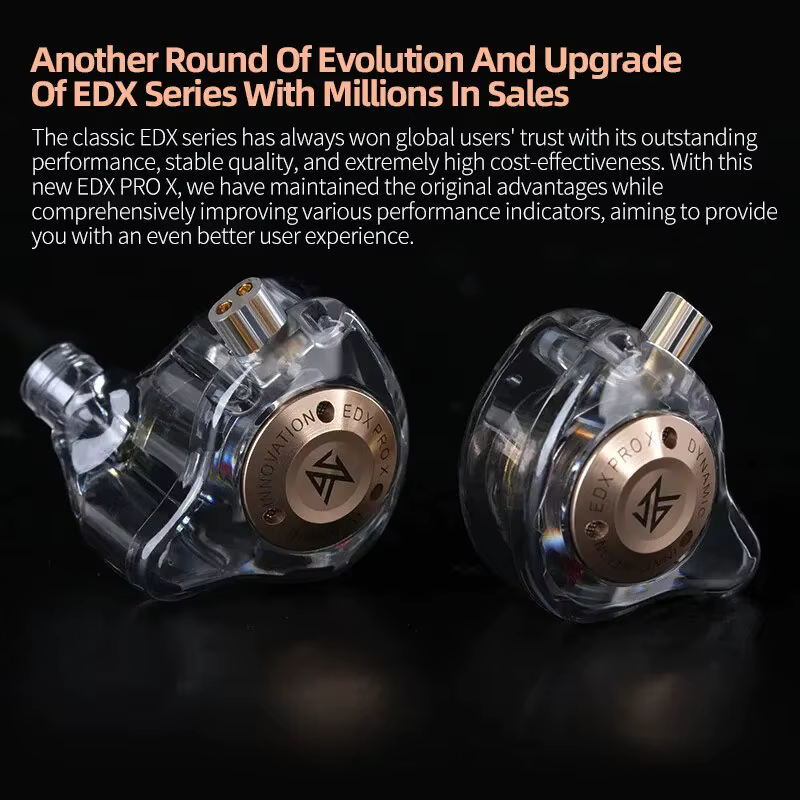KZ EDX PRO X Wired Earphones - Professional HiFi IEM - Detachable Cable - 20-40KHz - Audiophile Monitors - Image 5