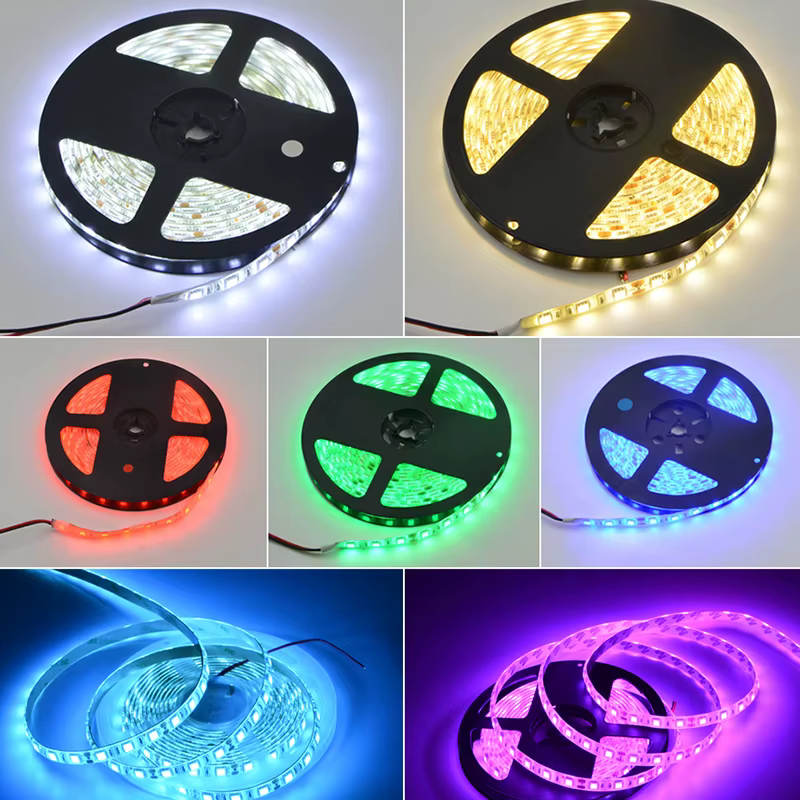 Dengsum RGB LED Strip Light 5M - SMD5050 - 12V/24V - 60 LEDs/m - Waterproof Room Decor - Image 3