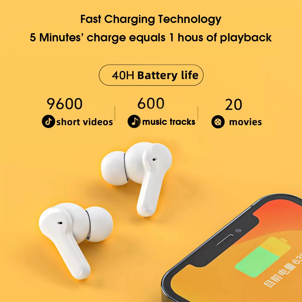 QCY T13 TWS Wireless Earbuds - Bluetooth 5.1 ENC HD - Image 3