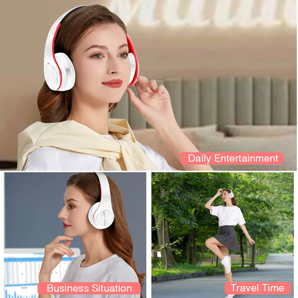 CATASSU Foldable Bluetooth 5.3 Headphones - Wireless Over-Ear - 20H Battery - NFC - TF Card - Sports Headset - Image 2
