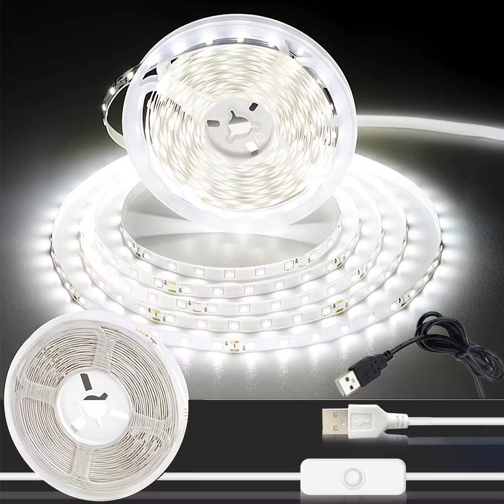 USB LED Strip Light 5V - 2835 SMD - Warm White/Cool White - 60 LEDs/m - TV Backlight - Image 7