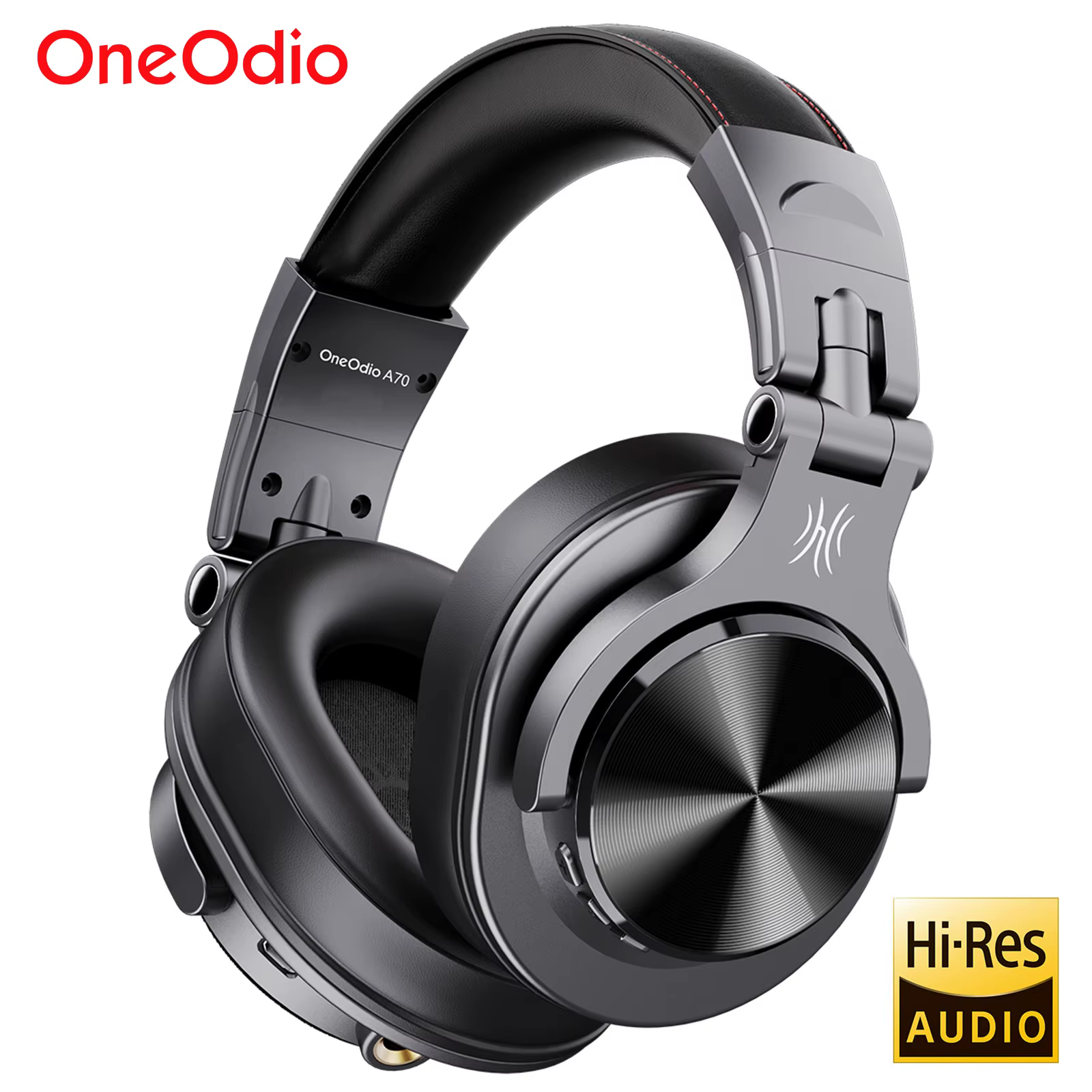 Oneodio Fusion A70 Bluetooth 5.2 Headphones - Hi-Res Audio - 72H Battery - Studio DJ Headset - Type-C - Image 8
