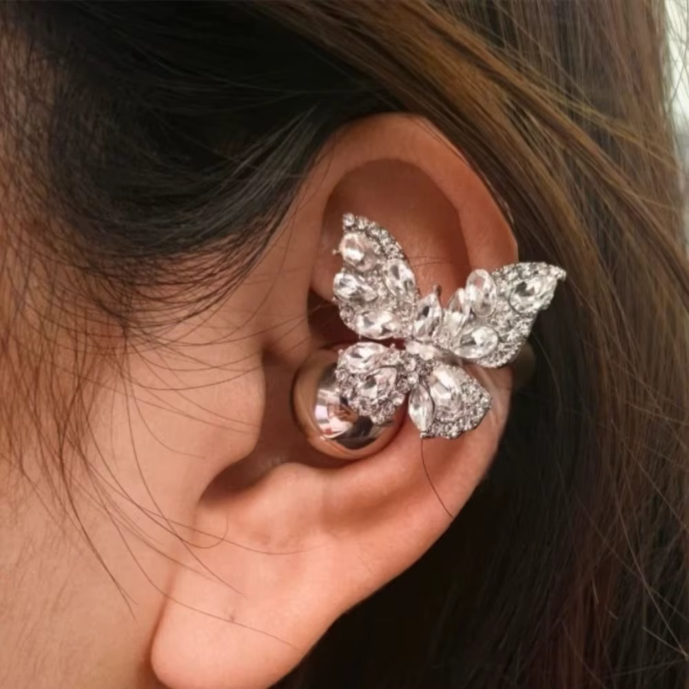 Crystal Butterfly Earphone Clips - 7 Styles - Image 5