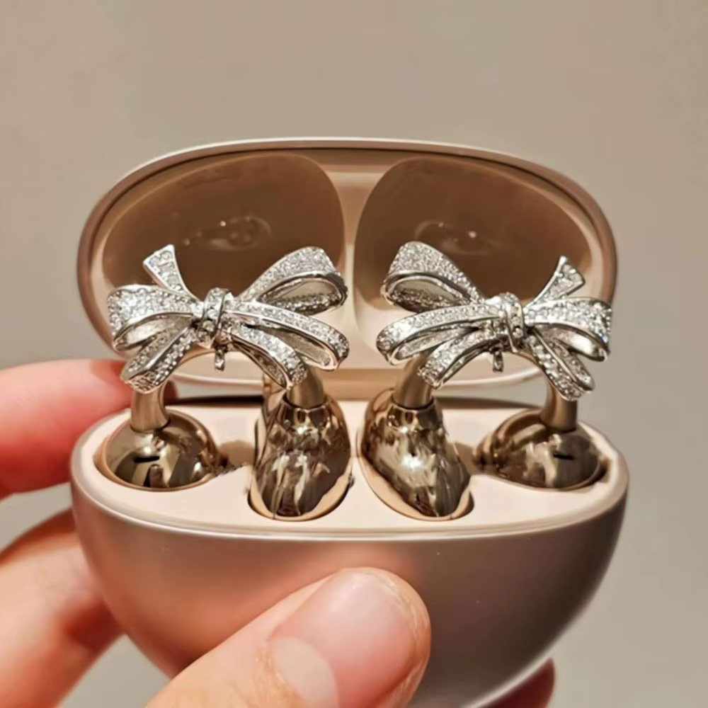 Crystal Butterfly Earphone Clips - 7 Styles - Image 4