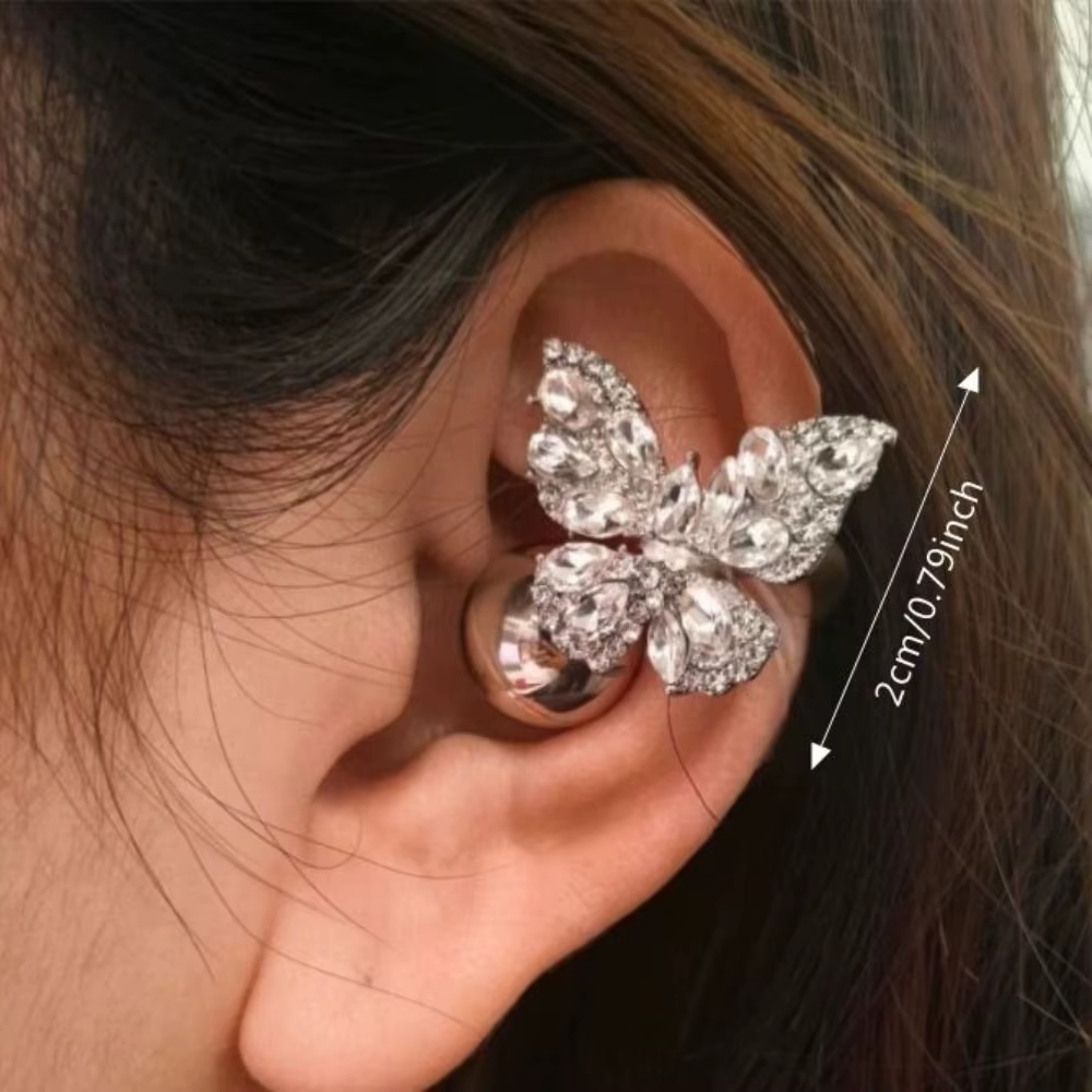 Crystal Butterfly Earphone Clips - 7 Styles - Image 2