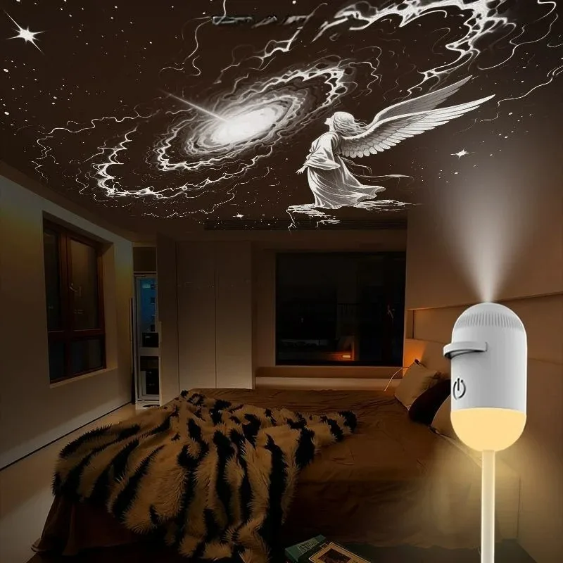 2-in-1 Mini Galaxy Star Projector Night Light – Starry Sky Ambient Lamp for Bedroom Sleep & Decoration - Image 15