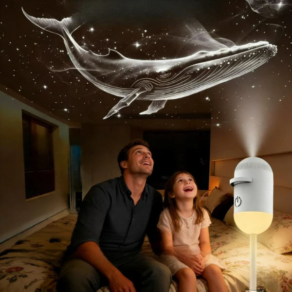 2-in-1 Mini Galaxy Star Projector Night Light – Starry Sky Ambient Lamp for Bedroom Sleep & Decoration - Image 13