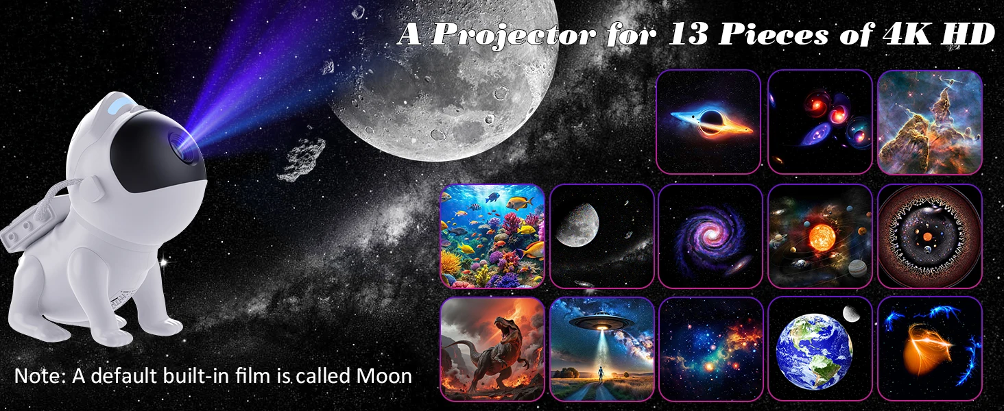 Galaxy Projector Pro Room 13-in-1 Planetarium Star Projector Night Light With Timer Remote Control White Noise Bluetooth Speaker - Image 9